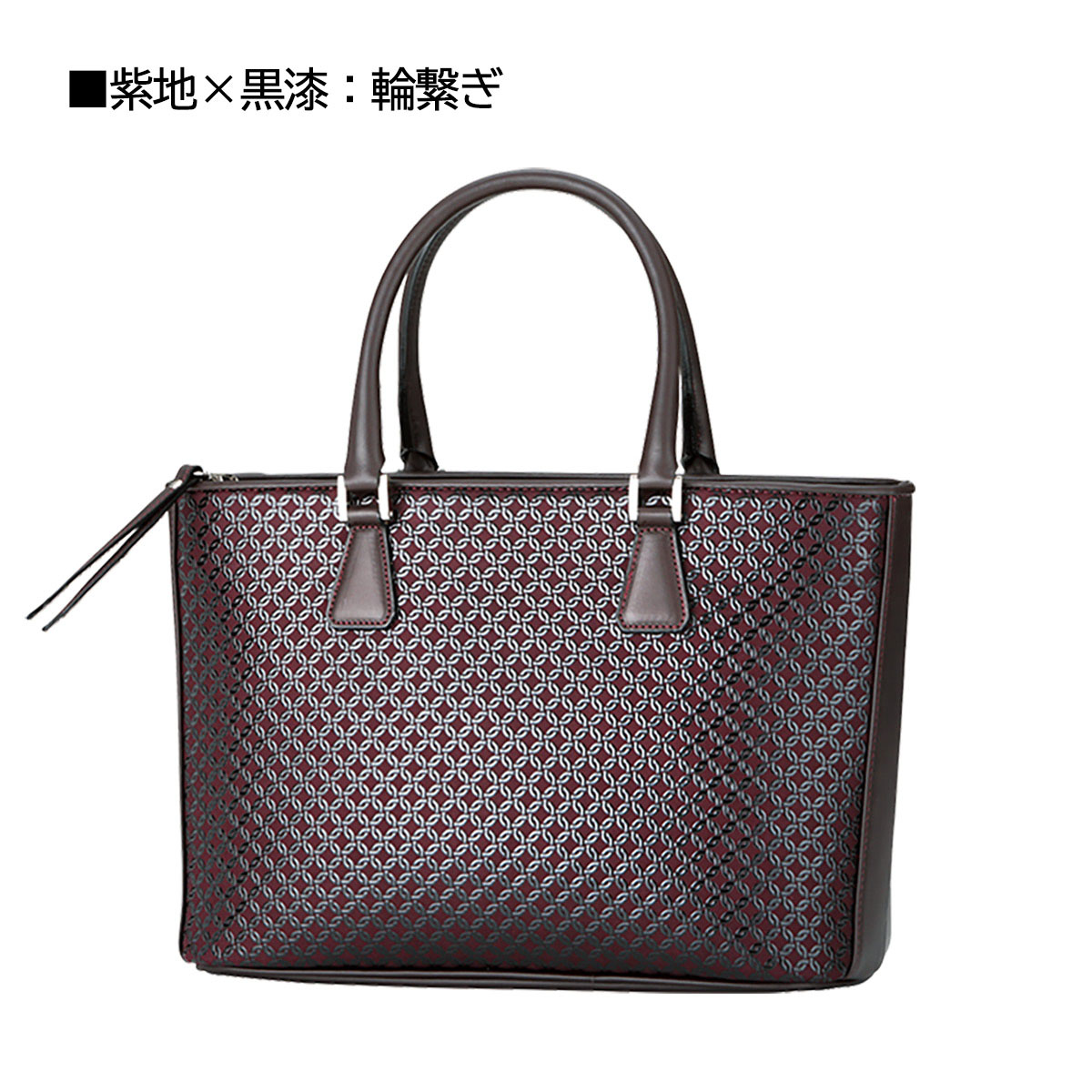 美品　印伝　黒　バック　レザー　桜の花びら 美品 印伝 黒 バック レザー 桜の花びら