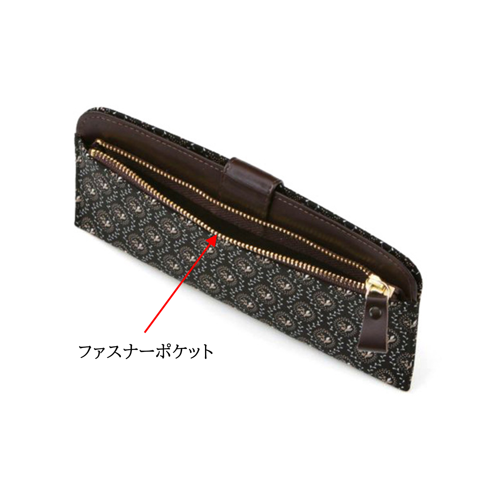 印傳屋（INDEN-YA） 印伝 財布 長財布 束入れ しらべ 鈴蘭 伝統工芸品