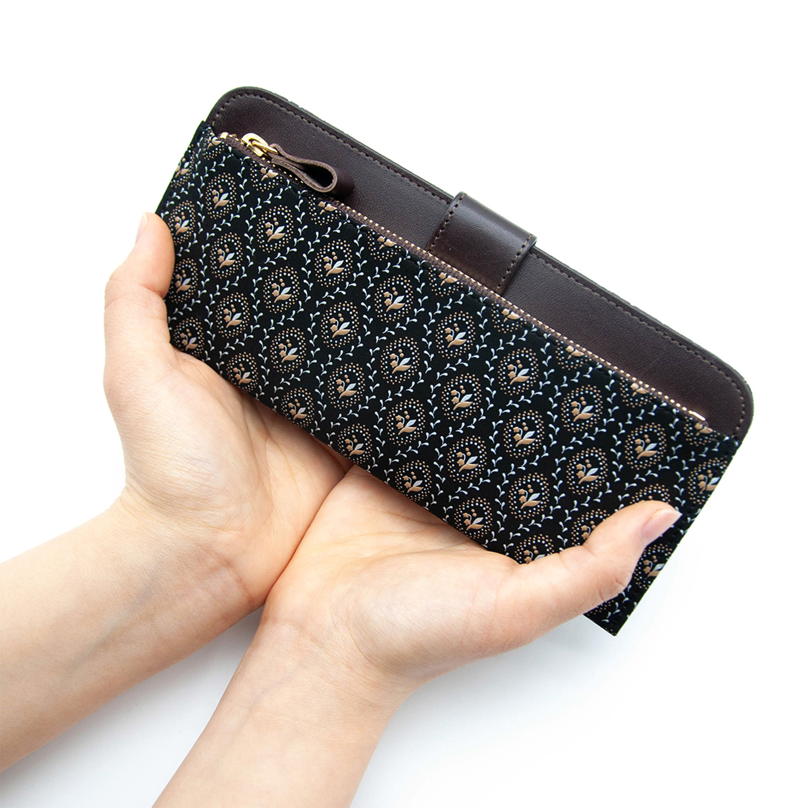 印傳屋（INDEN-YA） 印伝 財布 長財布 束入れ しらべ 鈴蘭 伝統工芸品