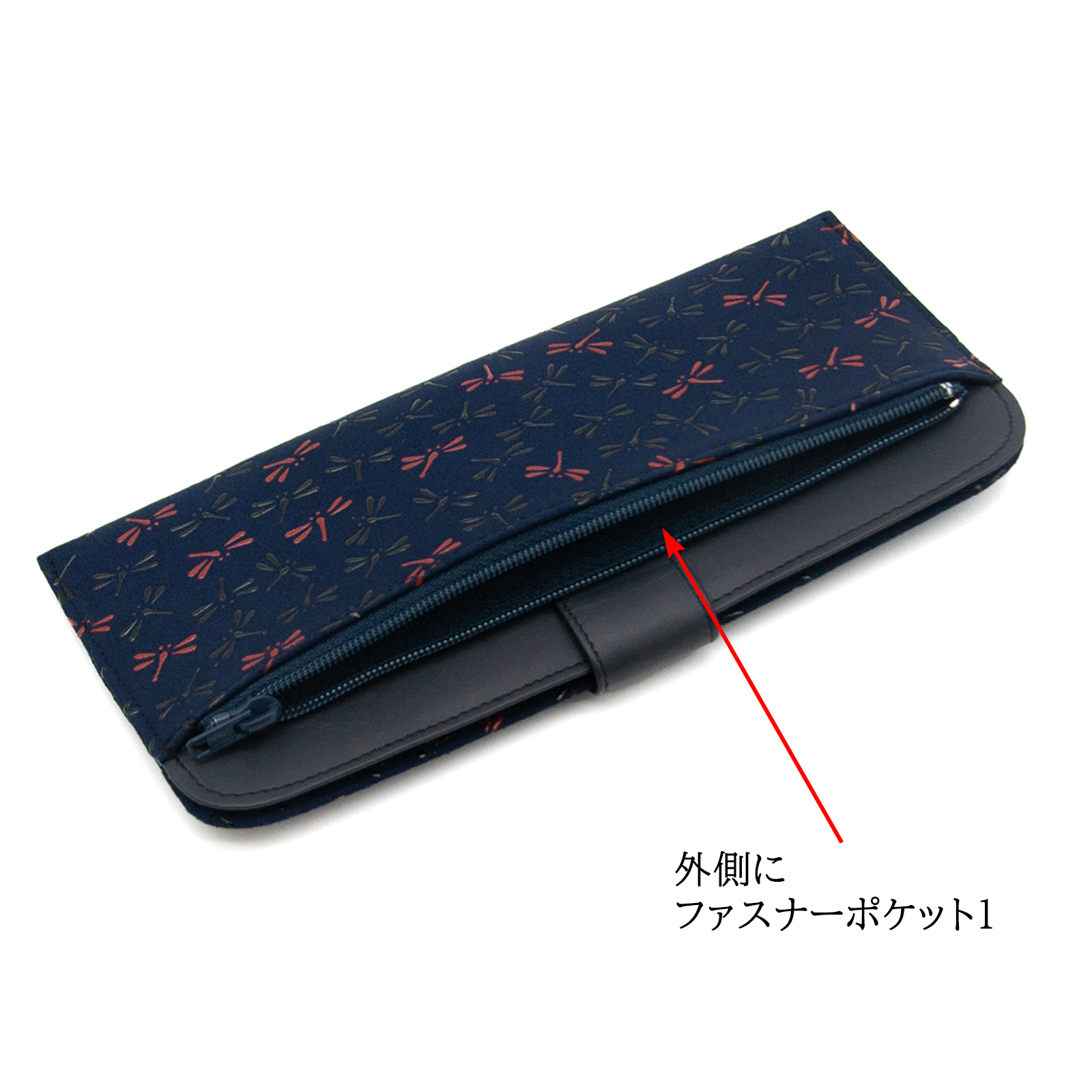 印傳屋（INDEN-YA） 印伝 財布 長財布 札入れ なごみ とんぼ 伝統工芸 