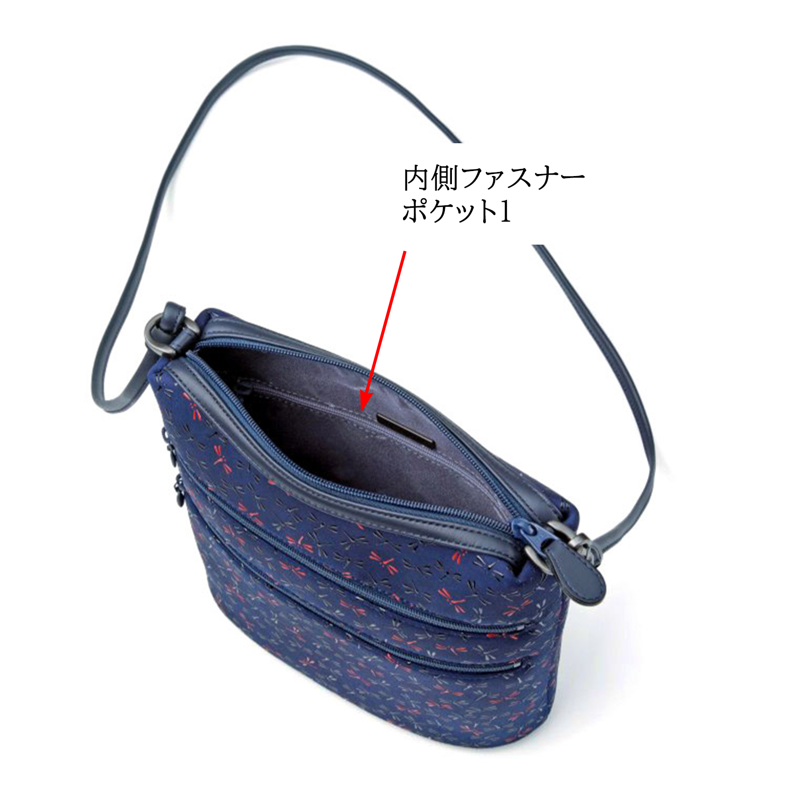 印傳屋（INDEN-YA） 印伝 ショルダーバッグ バッグ なごみ とんぼ 伝統