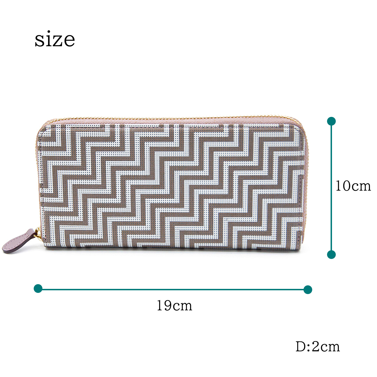 印傳屋（INDEN-YA） 印伝 財布 長財布 小銭入れ CHEVRON シェブロン