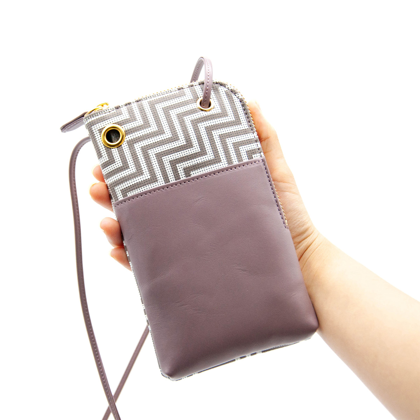 印傳屋正規品　スマホポシェット［CHEVRON-シェブロン-］定価20350円 スマホポシェット［CHEVRON-シェブロン-］：印傳屋公式