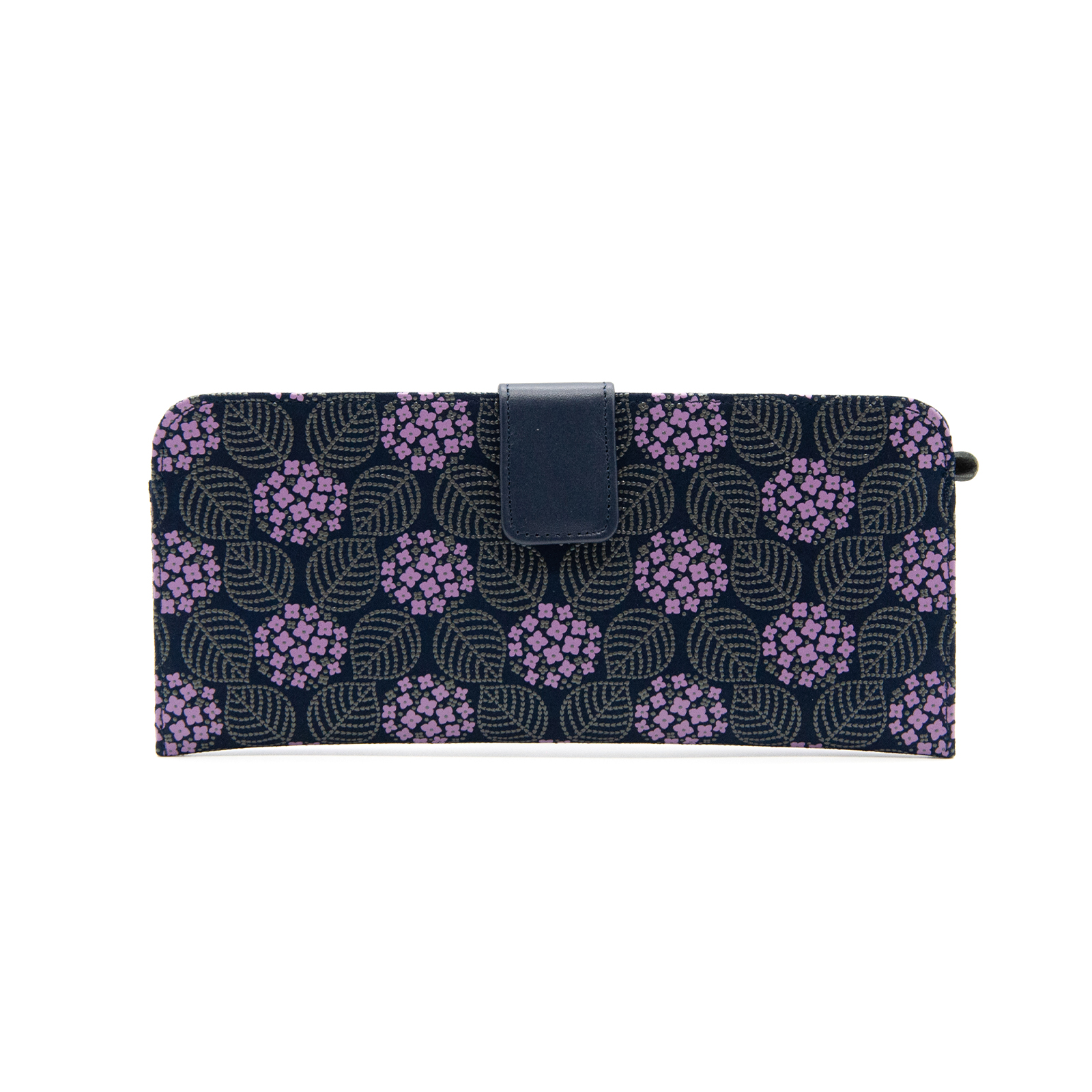 印傳屋　INDENYA 紫陽花　鹿　あじさい　長財布　ファスナー　印伝 印傳屋（INDEN-YA） 印伝 財布 長財布 みその あじさい 紫陽花 伝統