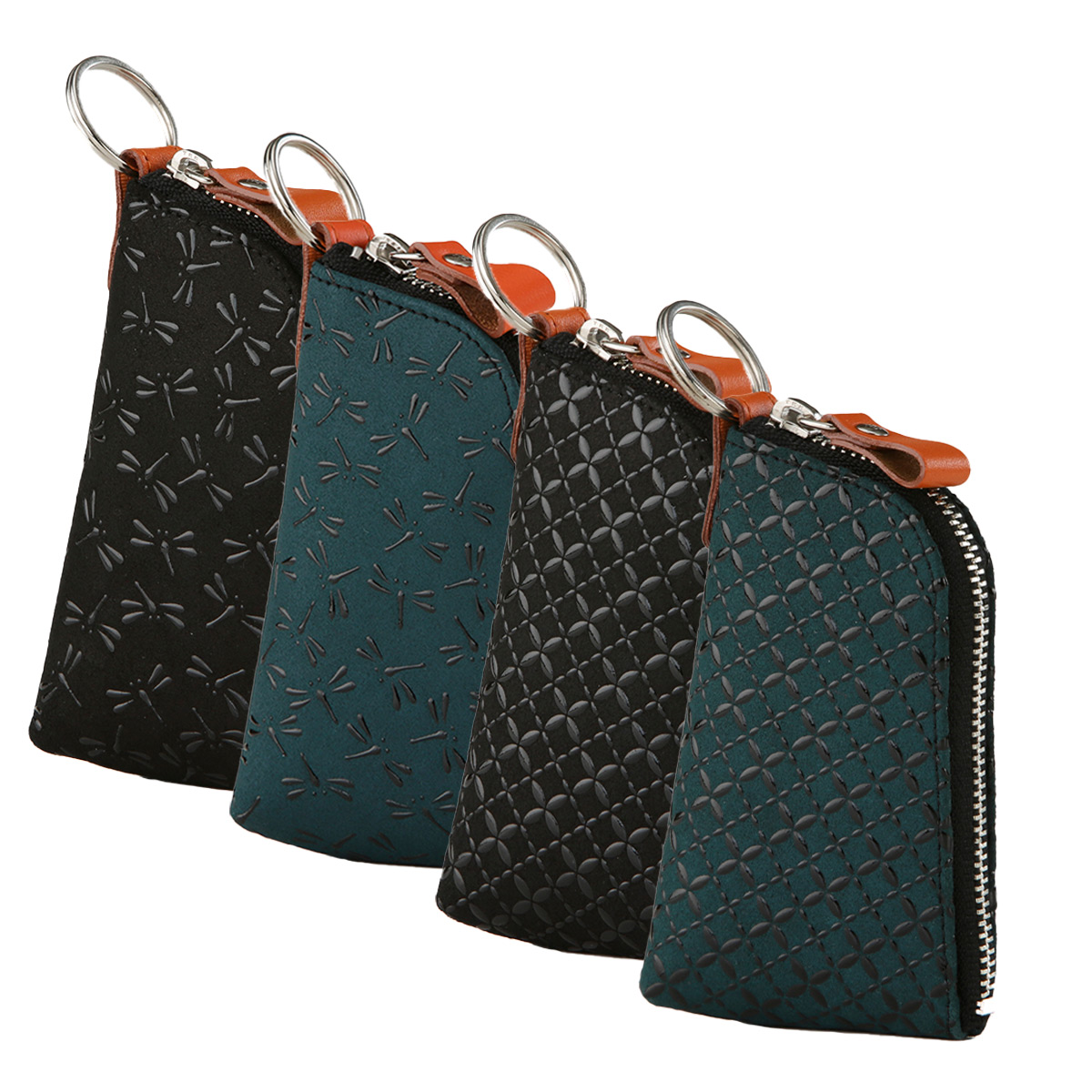 印傳屋（INDEN-YA） 印伝 キーケース HISOCA ひそか Dカン 2色 2柄