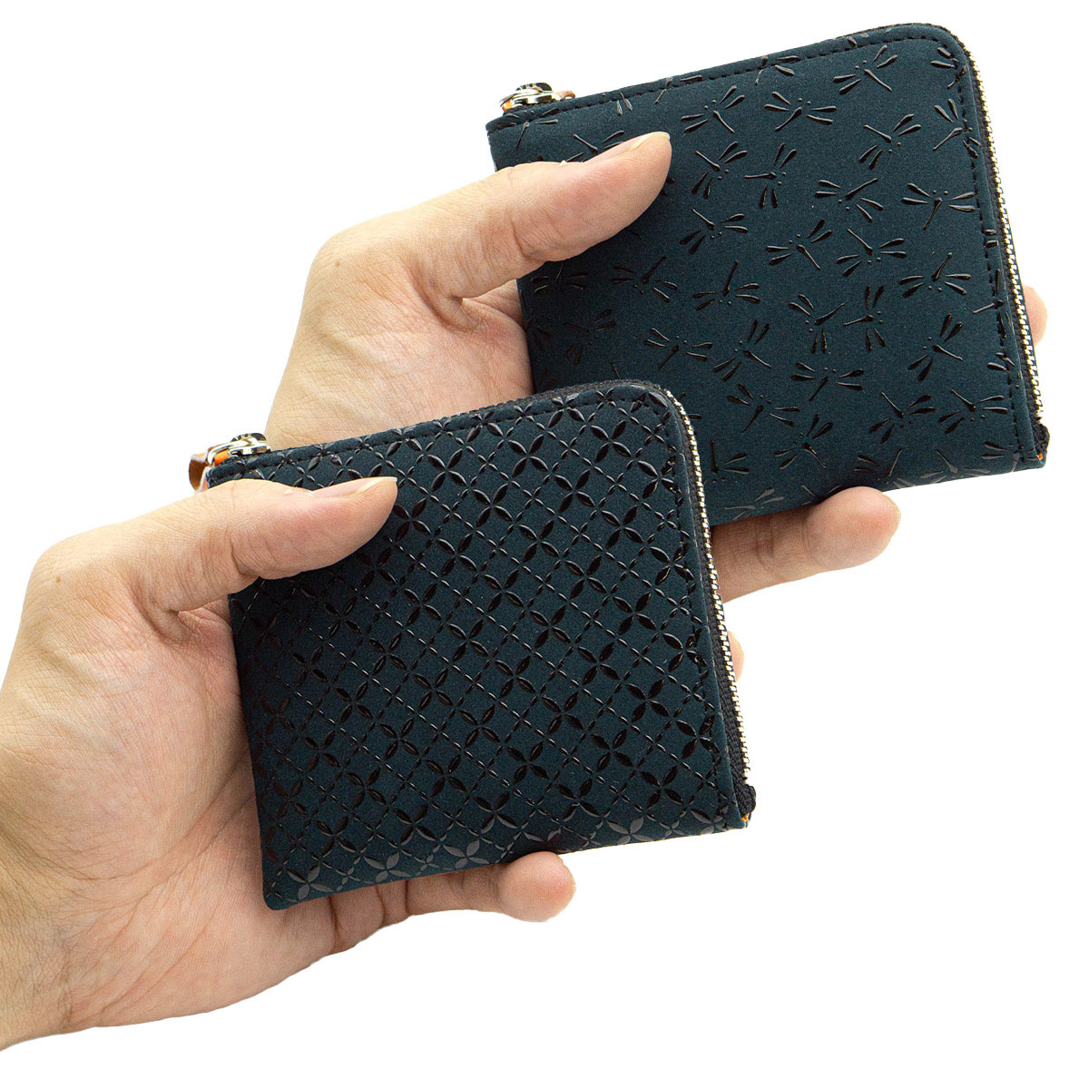 印傳屋（INDEN-YA） 印伝 小銭入 HISOCA ひそか 2色 2柄 伝統工芸品