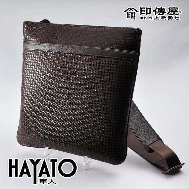 印伝 印傳屋 印伝屋 HAYATO 隼人 ショルダーバッグ 茶地黒漆 8912 : i-8912-2 : 野佐和倶楽部 Yahoo!店 - 通販 -  Yahoo!ショッピング