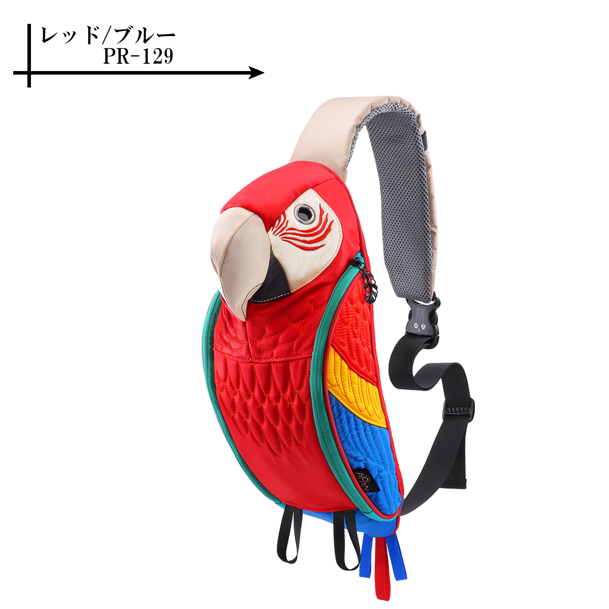 パロットスリングバッグ 撥水加工 野生 モーンクリエイションズ