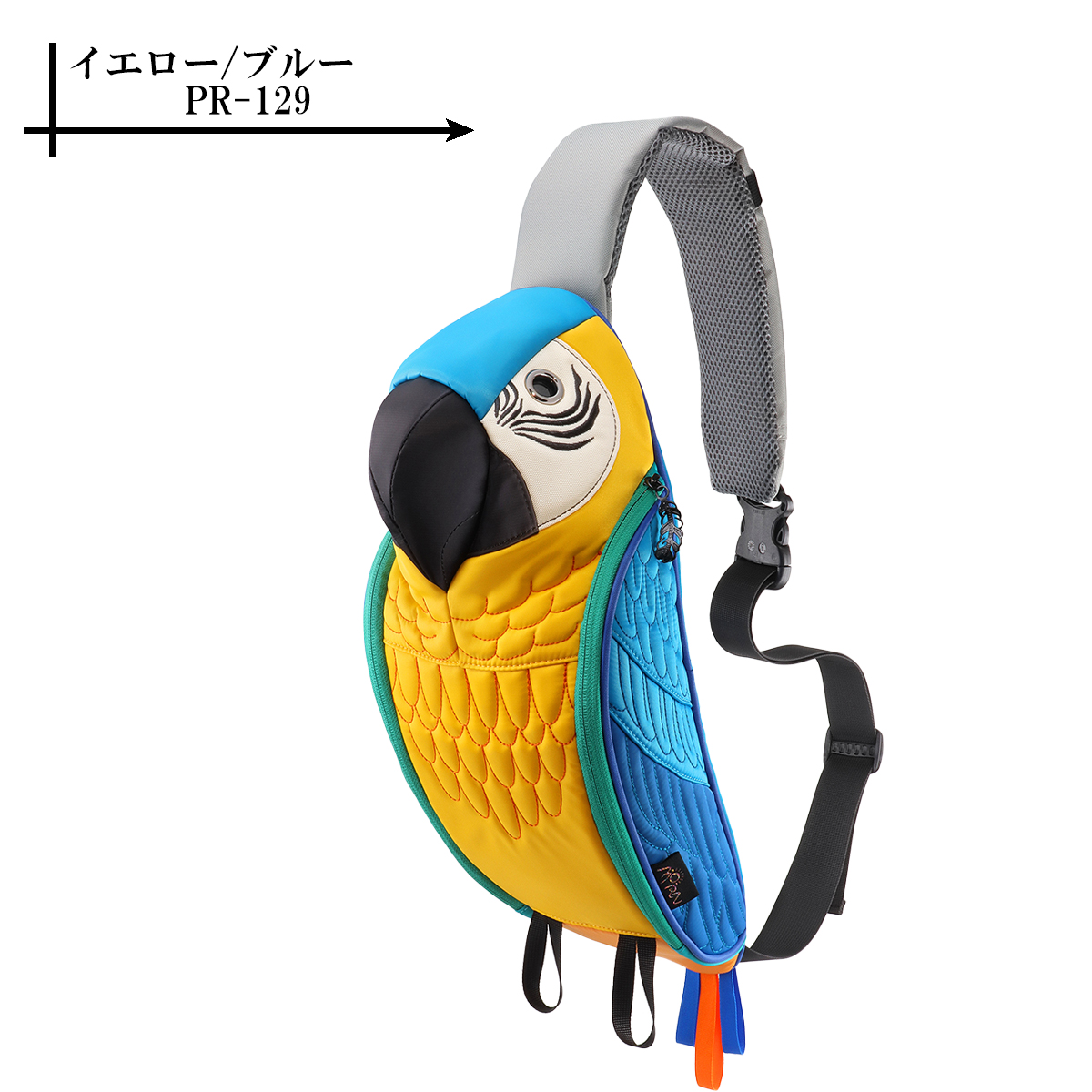 パロットスリングバッグ 撥水加工 野生 モーンクリエイションズ