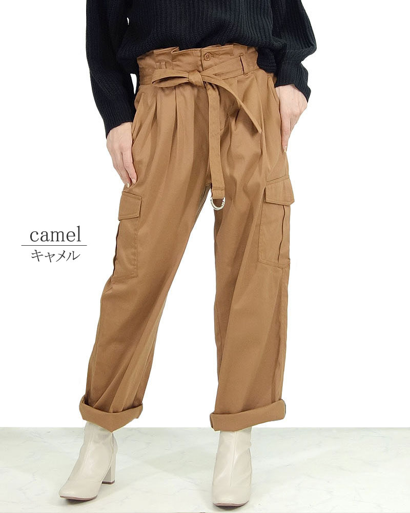 好きに カーゴパンツ ハイ ワークパンツ ワイドパンツ レディース ヨガ・ピラティス