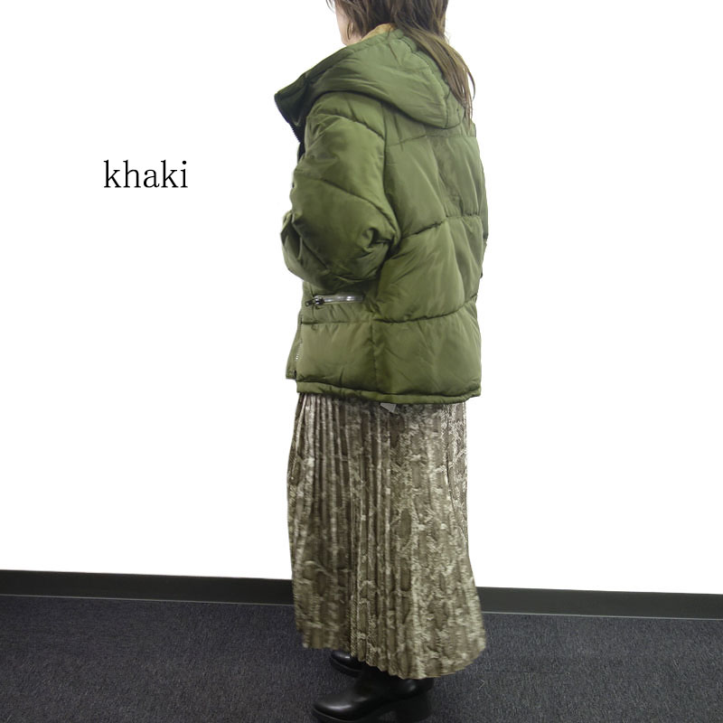 アウター レディース ブルゾン 中綿 ショート丈 冬 オーバーサイズ 配色 バイカラー ダウン風 エコダウン 20代 30代 40代 |  | 12