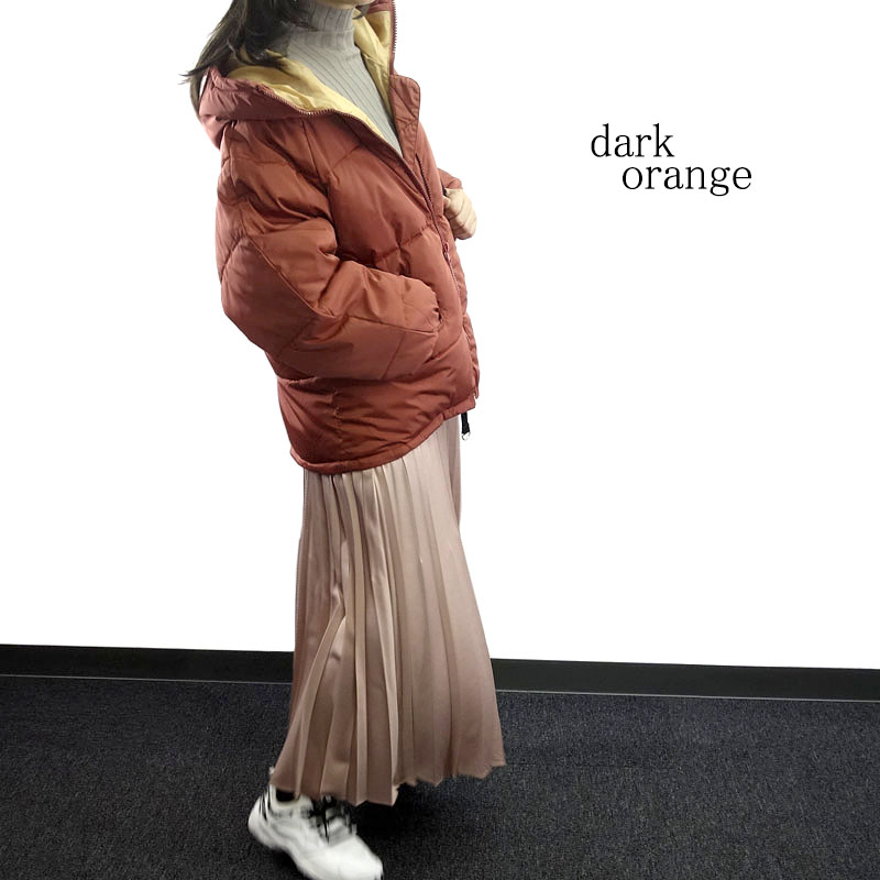 アウター レディース ブルゾン 中綿 ショート丈 冬 オーバーサイズ 配色 バイカラー ダウン風 エコダウン 20代 30代 40代 |  | 13