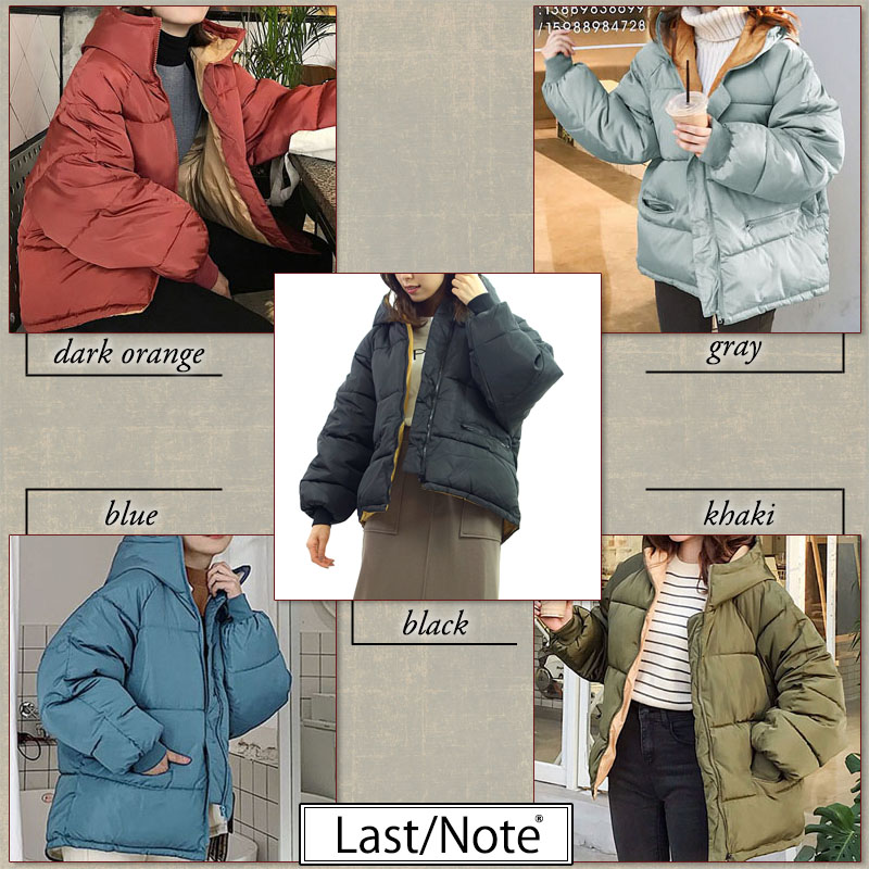アウター レディース ブルゾン 中綿 ショート丈 冬 オーバーサイズ 配色 バイカラー ダウン風 エコダウン 20代 30代 40代 |  | 15