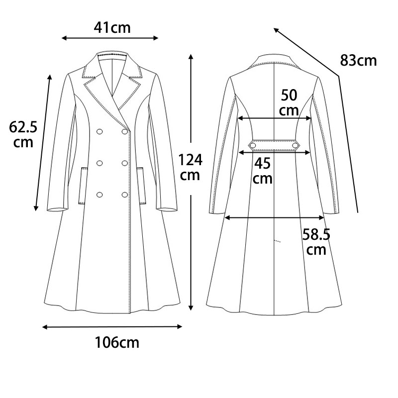 チェスターコート レディース ロング丈 シンデレラコート