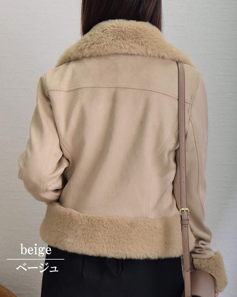 ジャケット レディース 冬 ライダースジャケット きれいめ ショート丈 ファー テーラード |  | 10