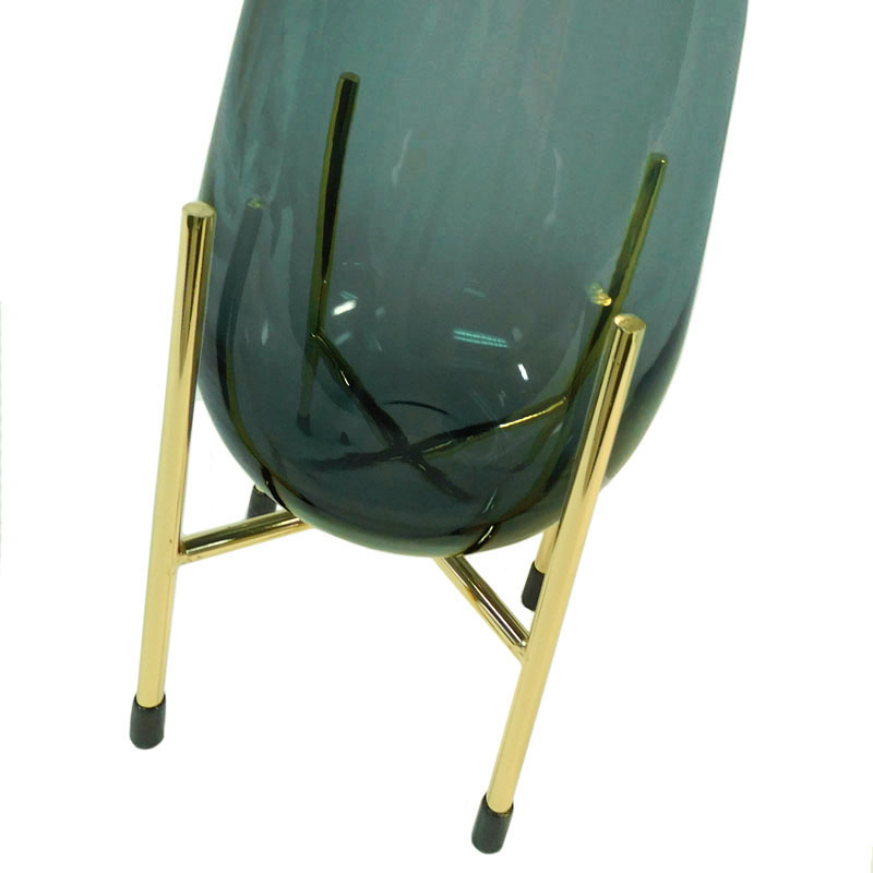 花瓶 おしゃれ 北欧 ゴールド フラワーベース 動画あり ガラス 一輪挿し 高さ22cm インテリア シンプル 北欧インテリア ガラス花瓶 VASE |  | 11