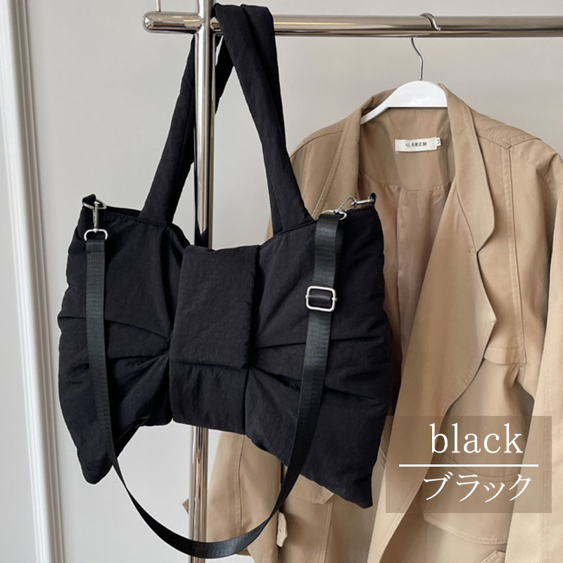 ショルダーバッグ 軽い 大容量 斜め掛けリボン型 ファスナー マジックテープ おしゃれ バッグ リボン 夏 2way 大きめ |  | 05