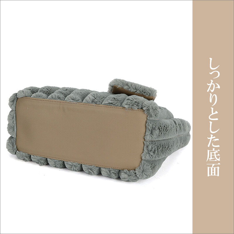 トートバッグ レディース 軽量 ファー ポーチ 手提げ ショルダーバッグ ふわふわ エコファーチャーム 軽量 きれいめ 大人 ハンドバッグ ファスナー |  | 11