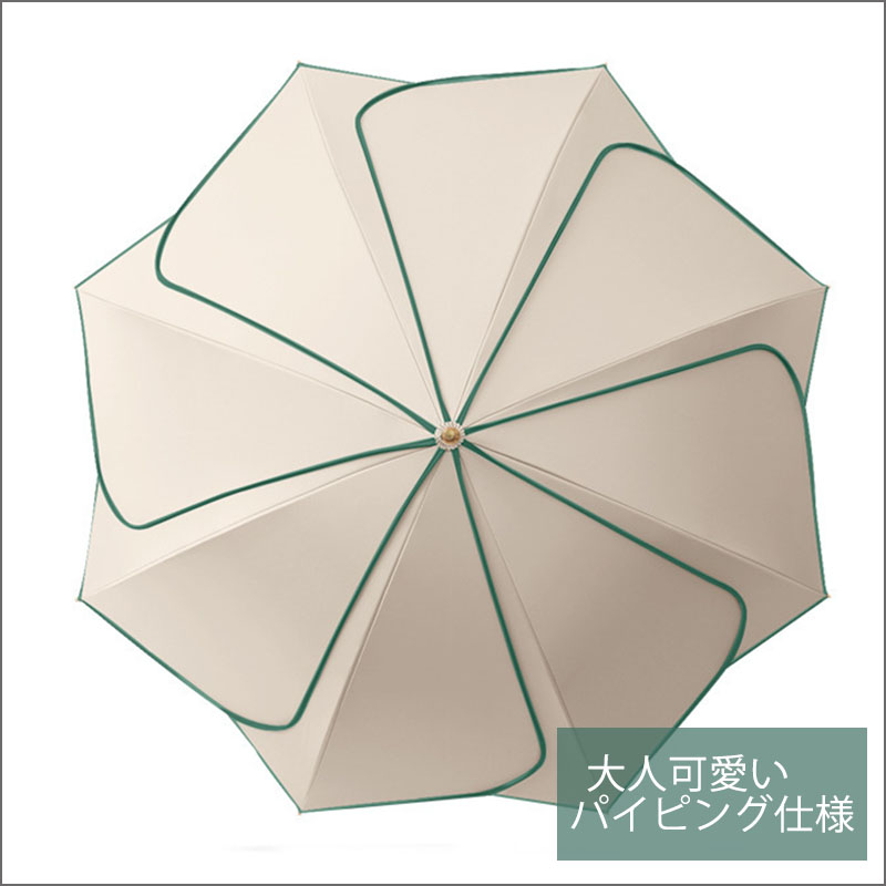 日傘 花びら柄 晴雨兼用 雨傘 撥水 ジャンプ傘 軽量 コンパクト 完全遮蔽 umbrella パイピング ファッション小物 |  | 20