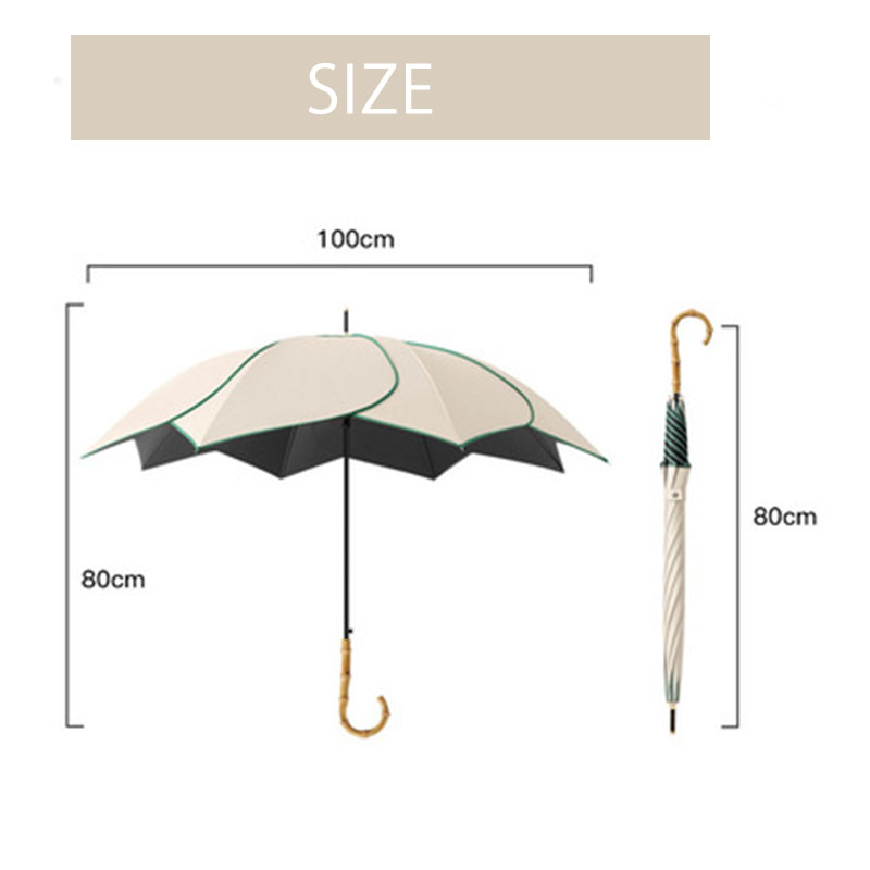 日傘 花びら柄 晴雨兼用 雨傘 撥水 ジャンプ傘 軽量 コンパクト 完全遮蔽 umbrella パイピング ファッション小物 |  | 21