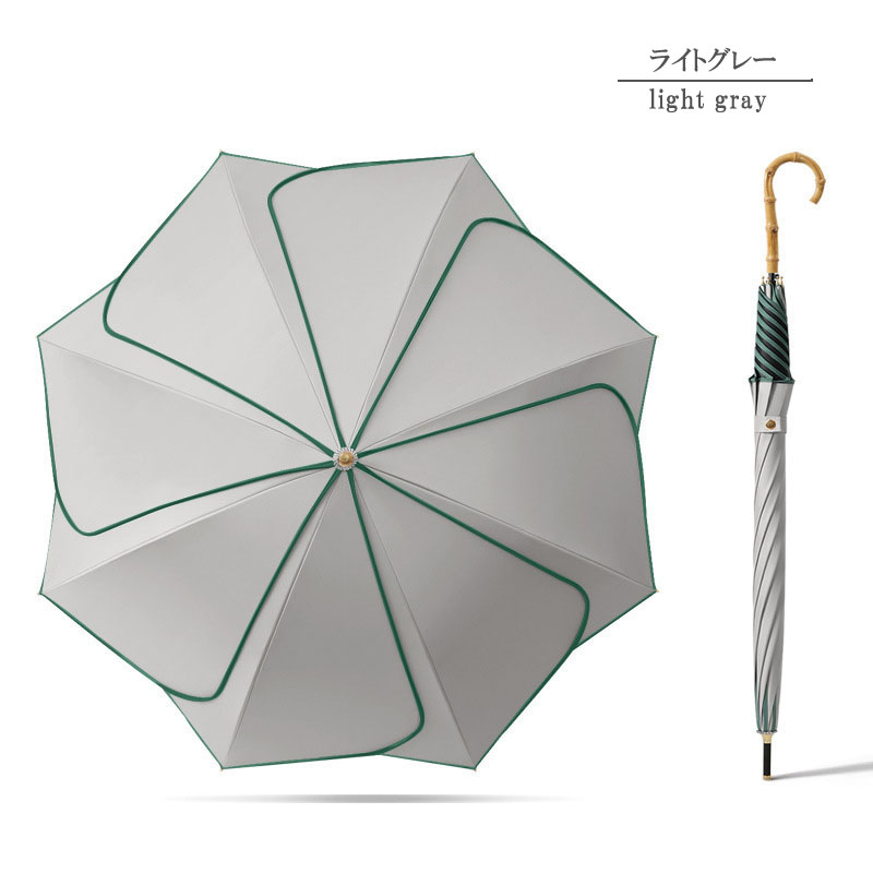 日傘 花びら柄 晴雨兼用 雨傘 撥水 ジャンプ傘 軽量 コンパクト 完全遮蔽 umbrella パイピング ファッション小物 |  | 03