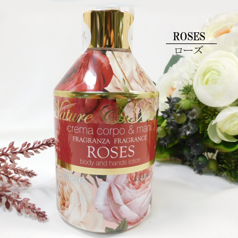 ルディ RUDY ネイチャー＆アロマ ボディ&ハンドローション 250ml ローズ ラベンダー ベルガモット ラグジュアリー イタリア 全３種類 ギフト プレゼント |  | 01