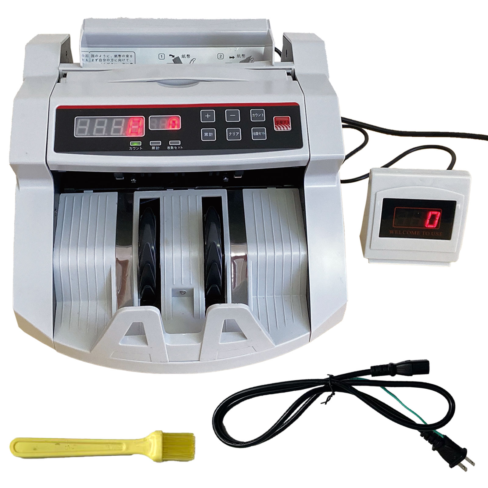 紙幣計数機 マネーカウンター 紙幣カウンター 高速 卓上 紙幣計算機 お札カウンター デジタル表示 新札対応 | ONE STEP | 01
