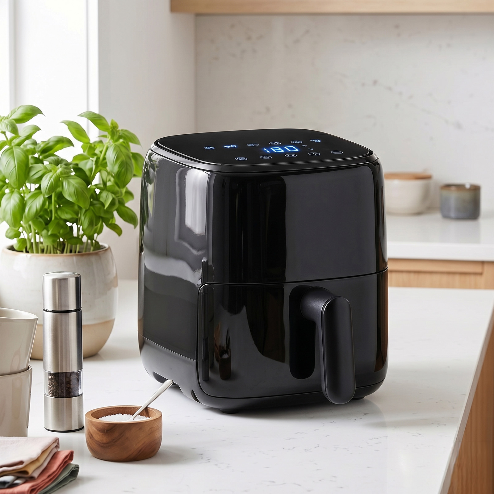 ONE STEP エアフライヤー 2L ノンオイルフライヤー 卓上フライヤー