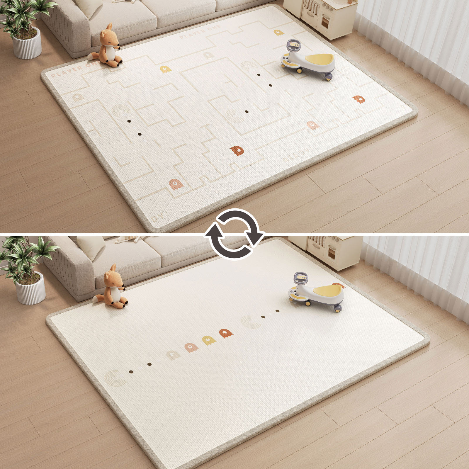 DIYELL プレイマット ベビーマット 180×250cm ベビー 赤ちゃん