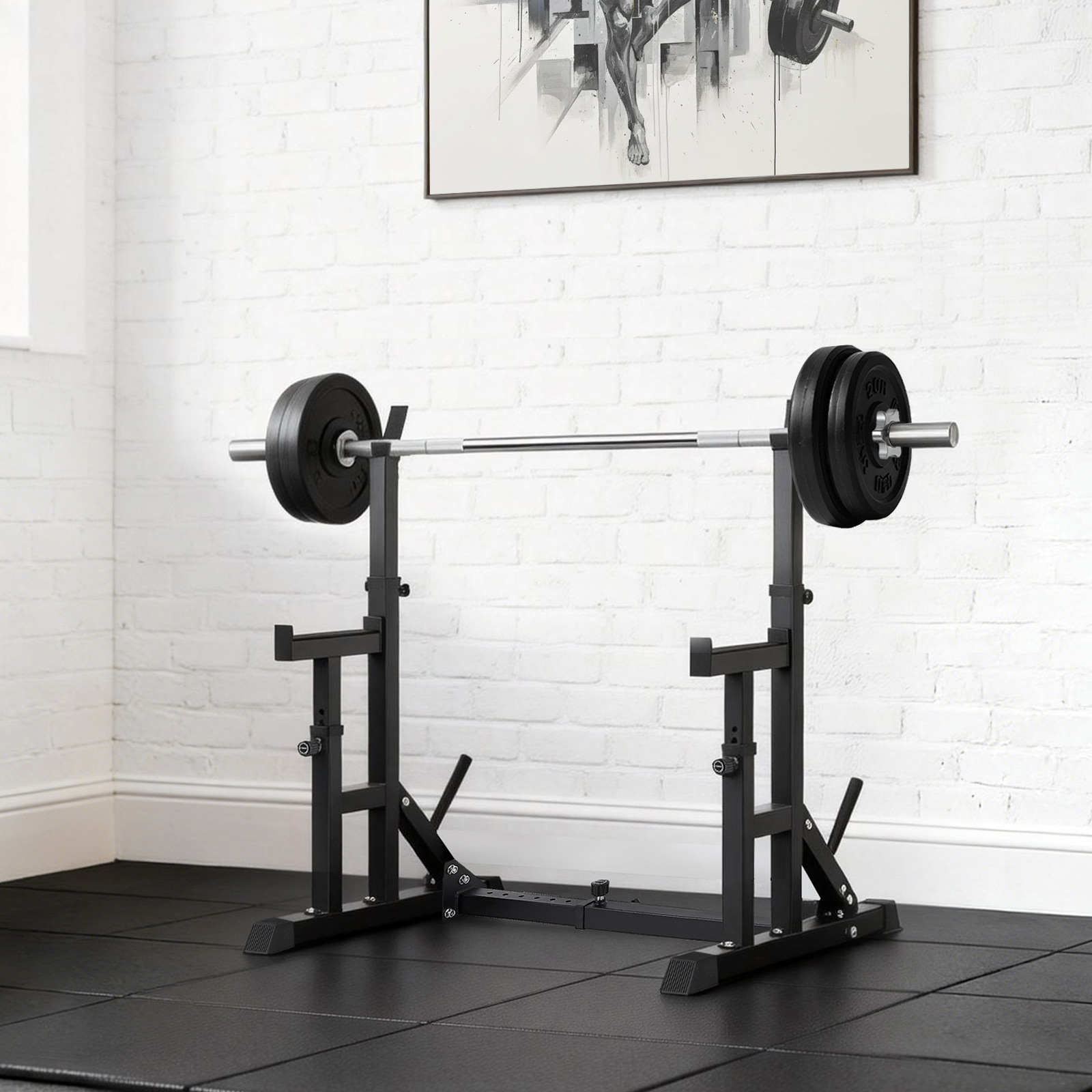 バーベルラック ハーフラック パワーラック バーベルトレーニング バーベルスタンド ベンチプレスラック | TOP FILM | 01