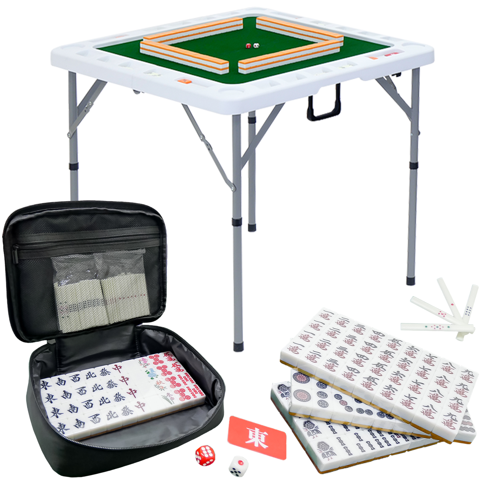 麻雀牌 28mm 麻雀牌セット 麻雀卓 手打ち 折りたたみ 麻雀卓セット 麻雀卓 座卓 麻雀用テーブル 麻雀マット | 雀鳳 | 02