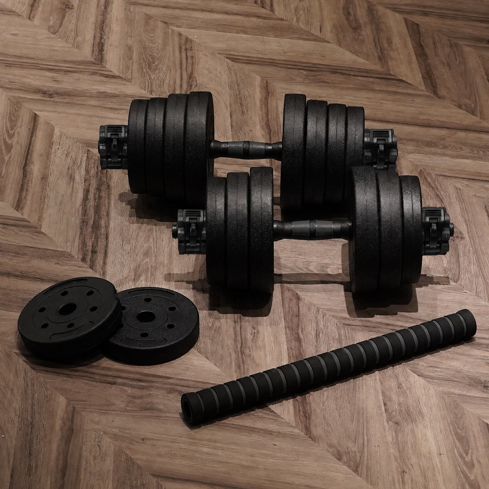 TOP FILM ダンベル 可変式 5kg 10kg 15kg 20kg 可変式ダンベル 2個
