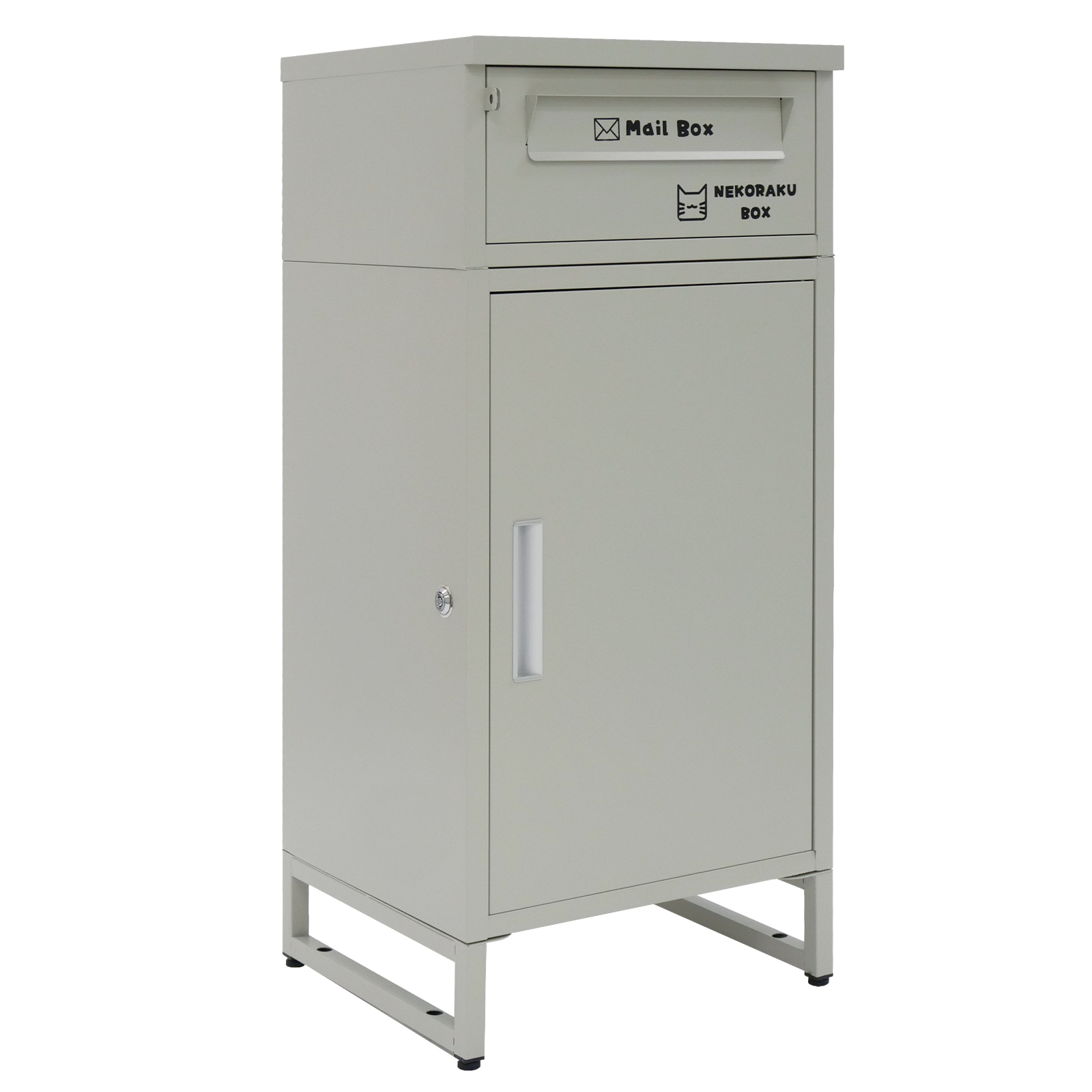 宅配ボックス 戸建 大型 屋外 2段 後付け ポスト 一体 防水 大容量 置き配 複数投函 郵便受け おしゃれ 黒 | ONE STEP | 02