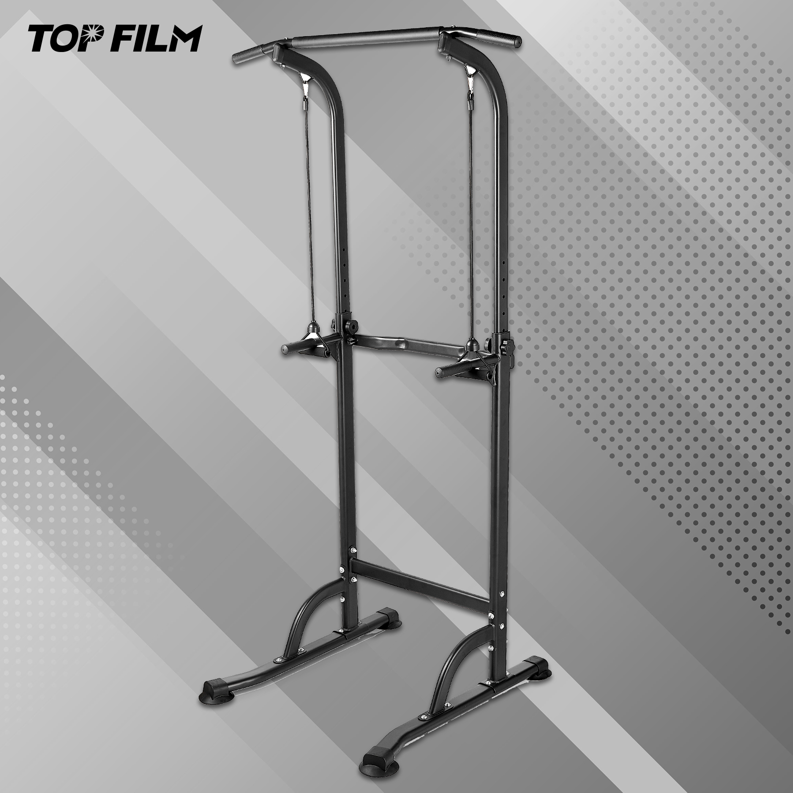 TOP FILM 懸垂マシン ぶら下がり健康器 コンパクト 10段階 高さ調節