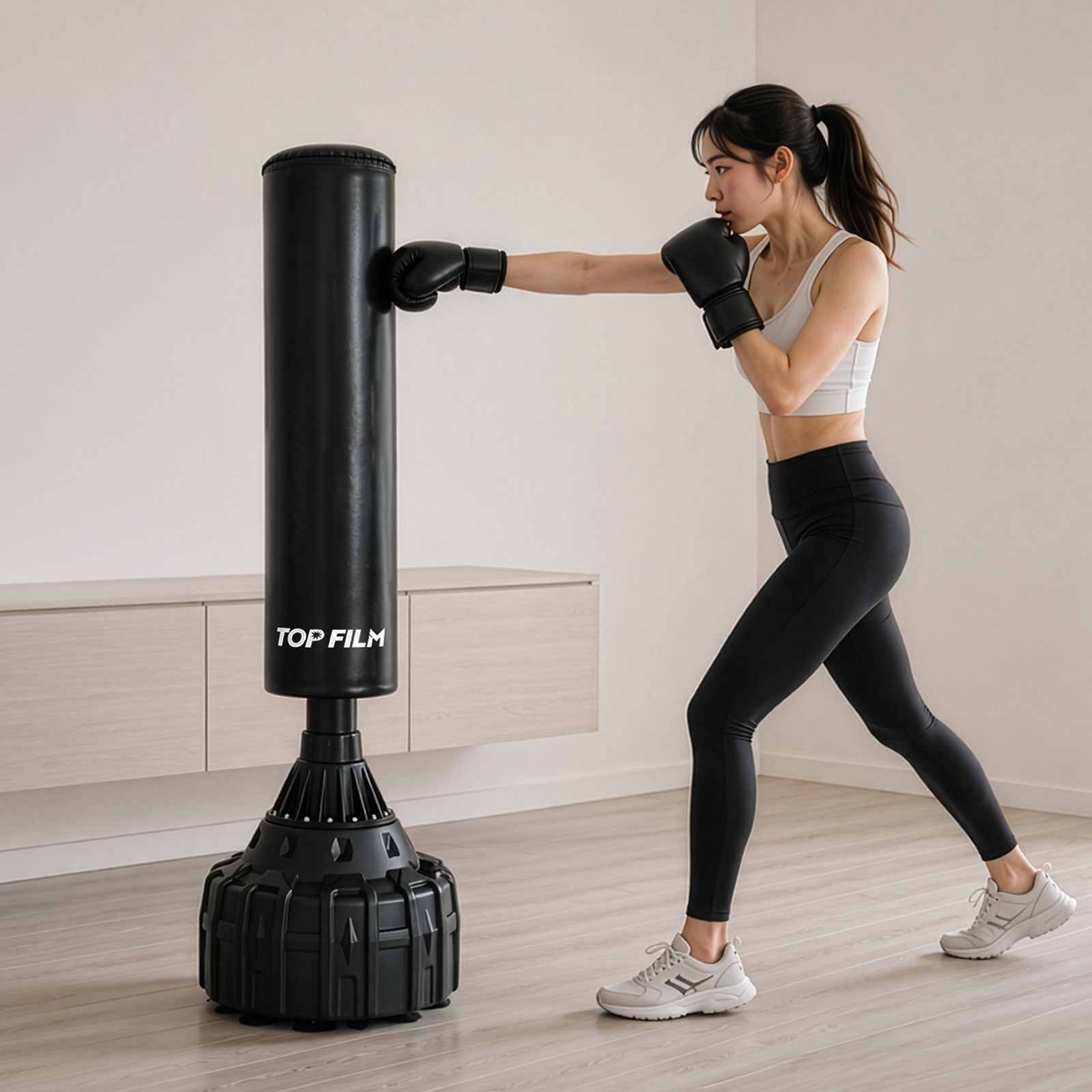 サンドバッグ 自宅 パンチングマシーン ボクシング 練習器具 スタンディングバッグ 自立式サンドバッグ | TOP FILM | 01