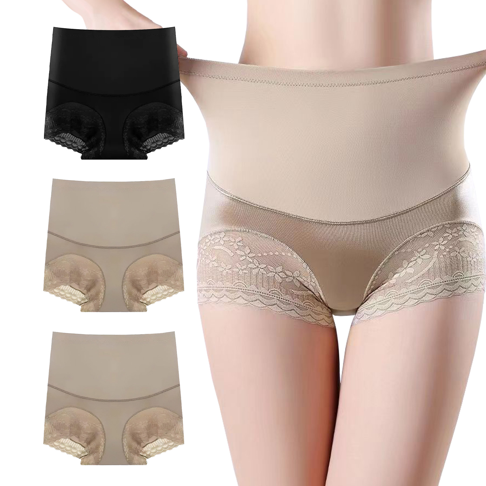 ハイウエストショーツ 3枚 サニタリーショーツ セット 夜用 生理用ショーツ レディース ハイウエスト | TOP FILM | 02