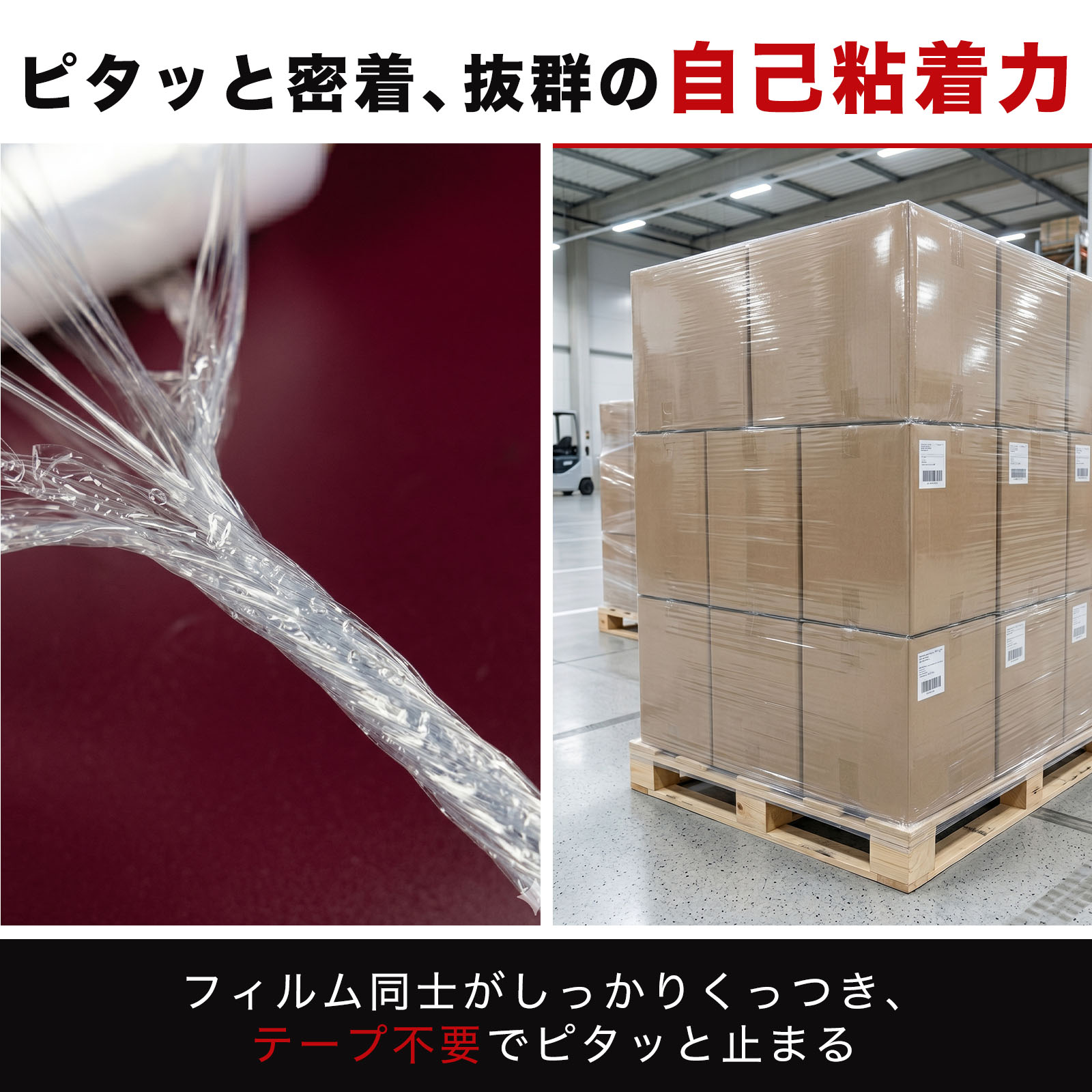 ONE STEP ストレッチフィルム 20μ 20ミクロン 500mm×280m 12本 包装用