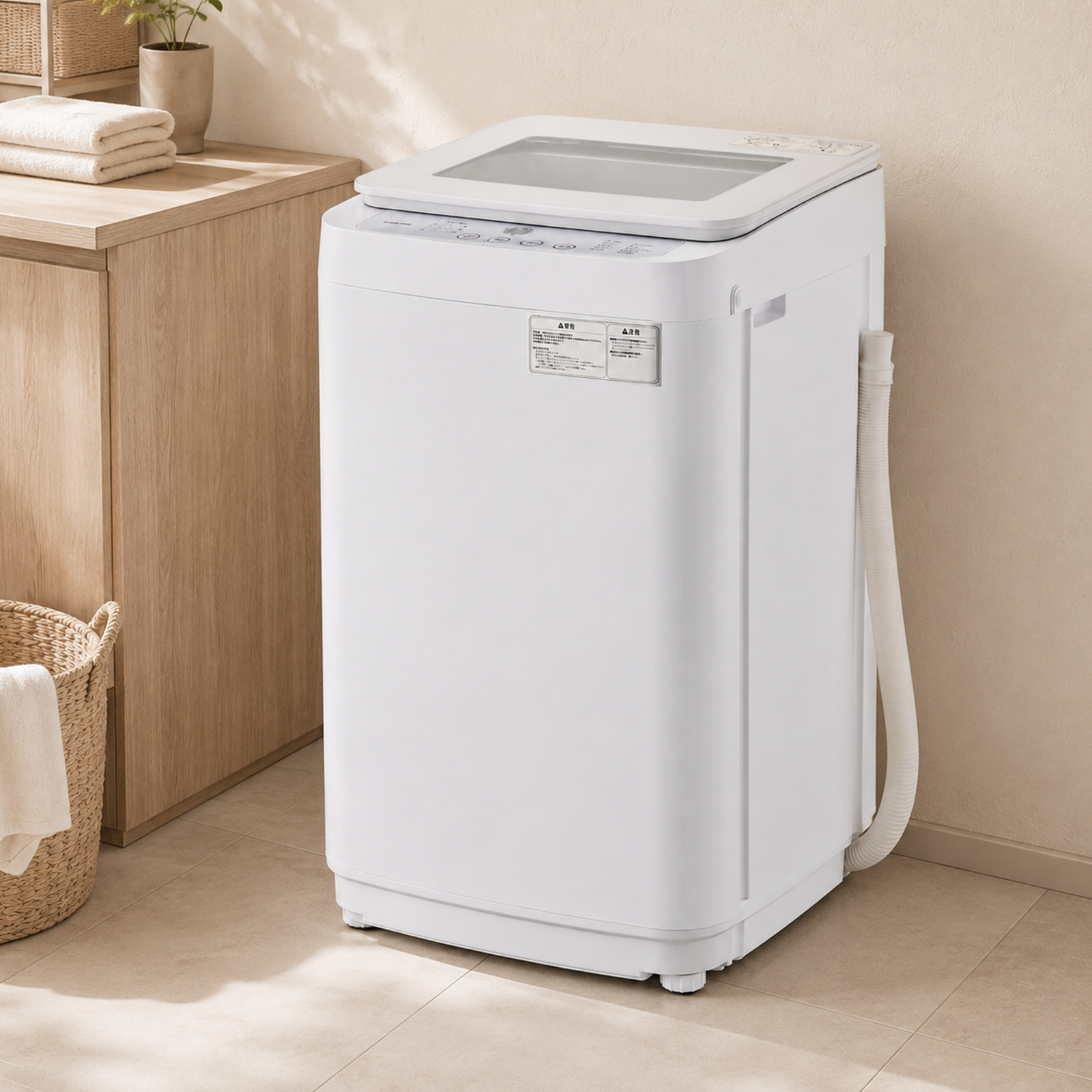 ONE STEP 洗濯機 縦型 3.5kg 一人暮らし 全自動洗濯機 風乾燥機能付き