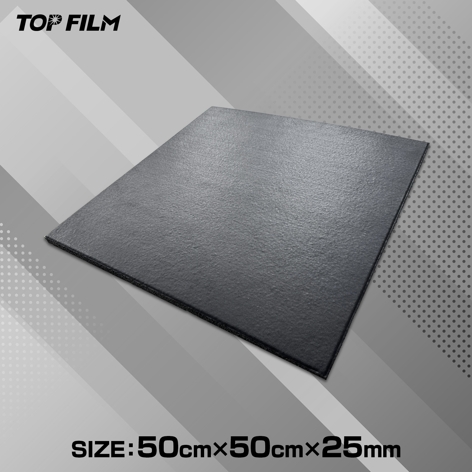 TOP FILM ジムマット ゴムマット トレーニングマット 大判 50×50cm 厚