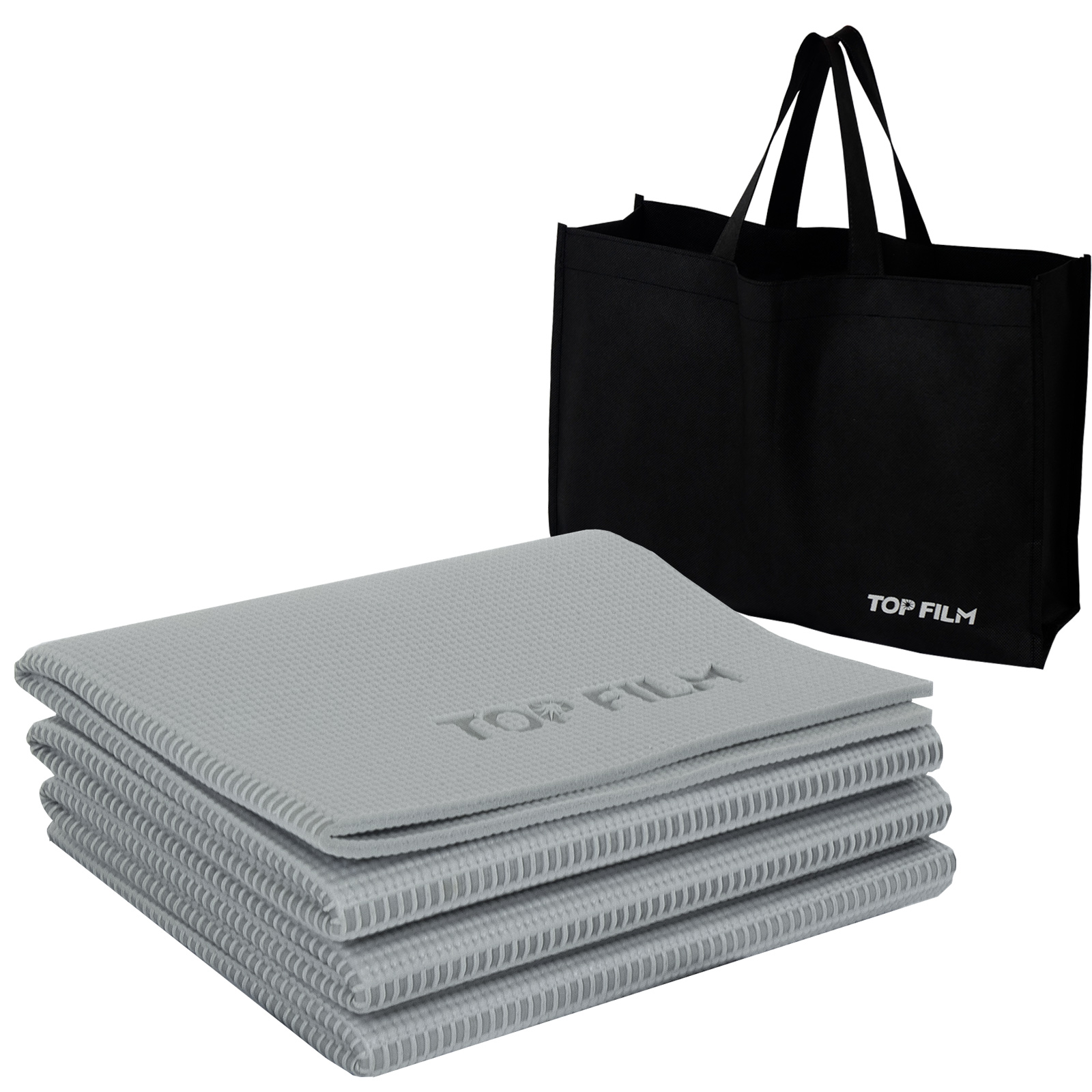 TOP FILM ヨガマット 6mm 折りたたみ 幅広 ワイド 大きい 大判