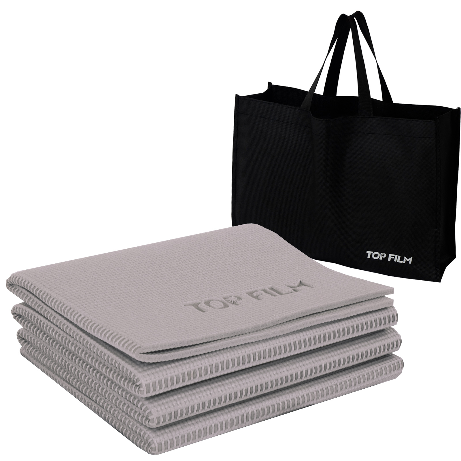 TOP FILM ヨガマット 6mm 折りたたみ 幅広 ワイド 大きい 大判