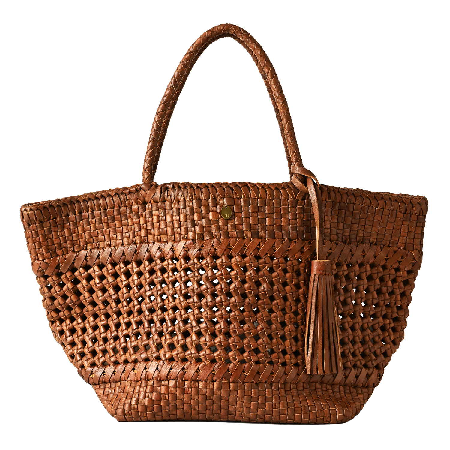 NOTRE FAVORI（ノートルファボリ） レザー メッシュバッグ かごバッグ