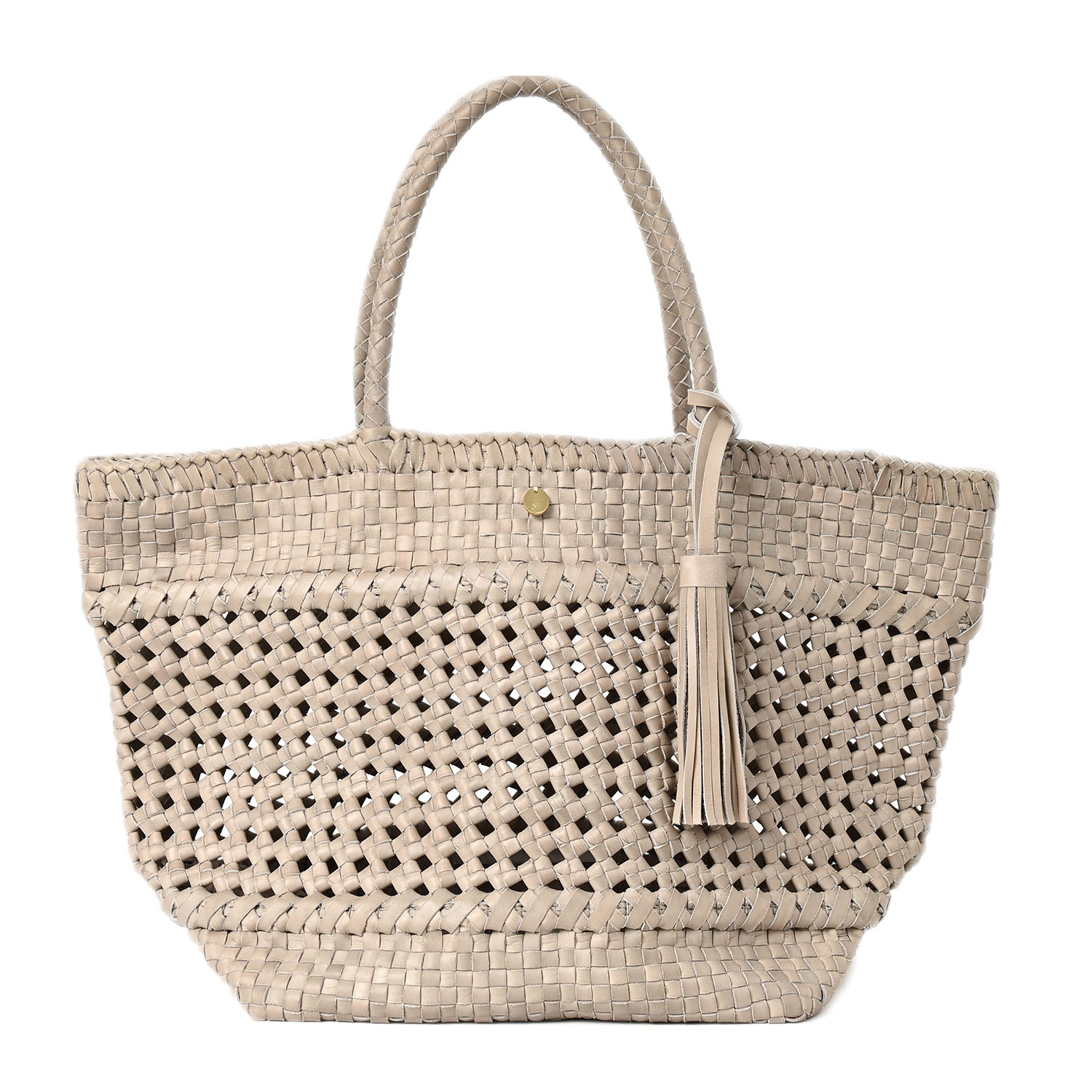 NOTRE FAVORI（ノートルファボリ） レザー メッシュバッグ かごバッグ
