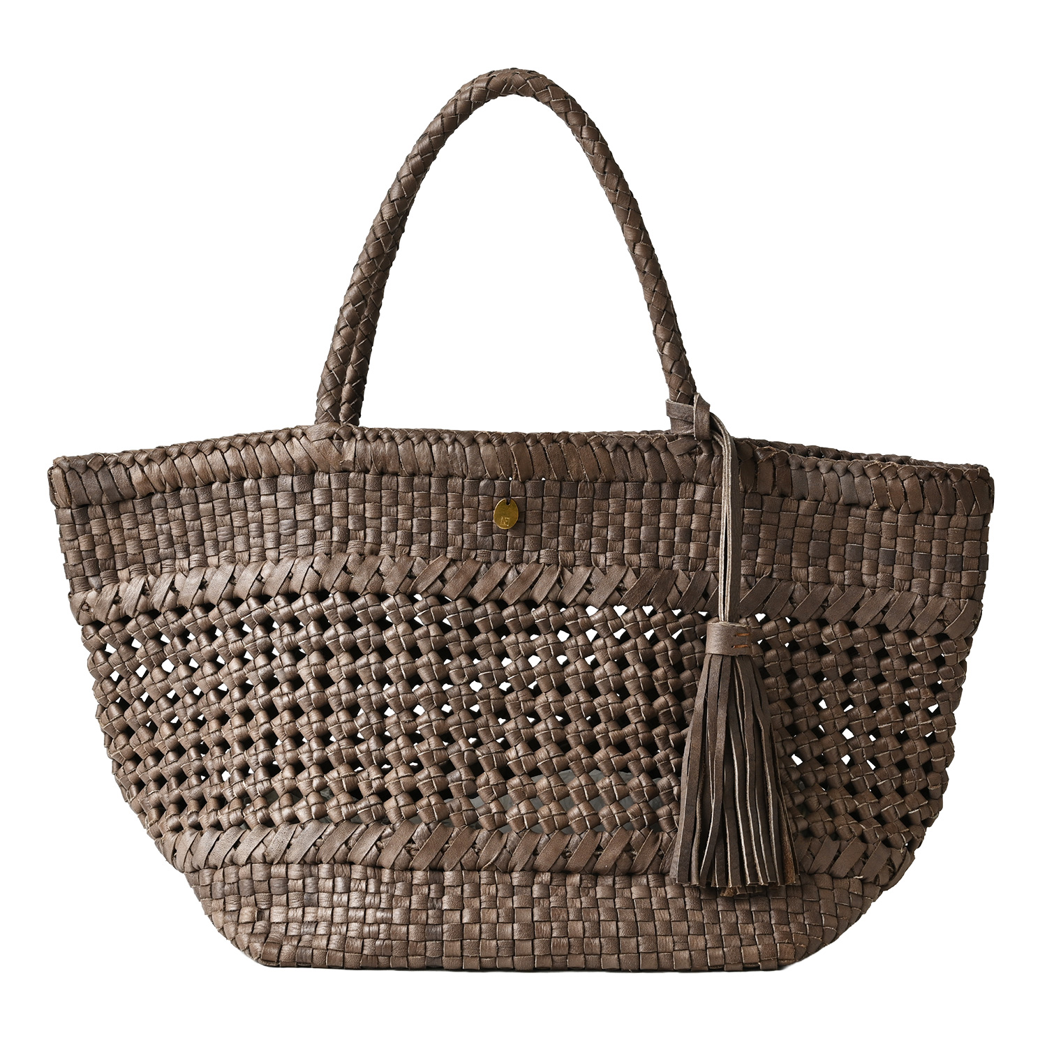 NOTRE FAVORI（ノートルファボリ） レザー メッシュバッグ かごバッグ