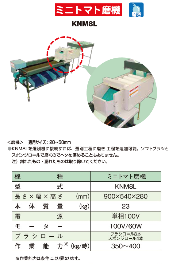 共立 ミニトマト磨機 KNM8L ミニトマト/磨き機/磨き : 12112254555665 : 農機具ショップ - 通販 - Yahoo!ショッピング