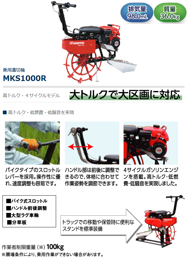 共立 ４サイクルエンジン 乗用溝切機 MKS1000R 溝切機/溝切り機/乗用溝切り機/みぞきり : 034000000001 : 農機具ショップ -  通販 - Yahoo!ショッピング