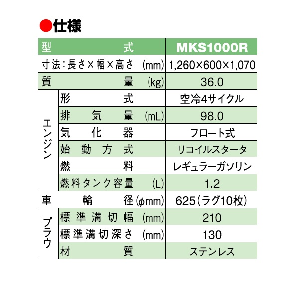 共立　４サイクルエンジン　乗用溝切機　MKS1000R　溝切機/溝切り機/乗用溝切り機/みぞきり