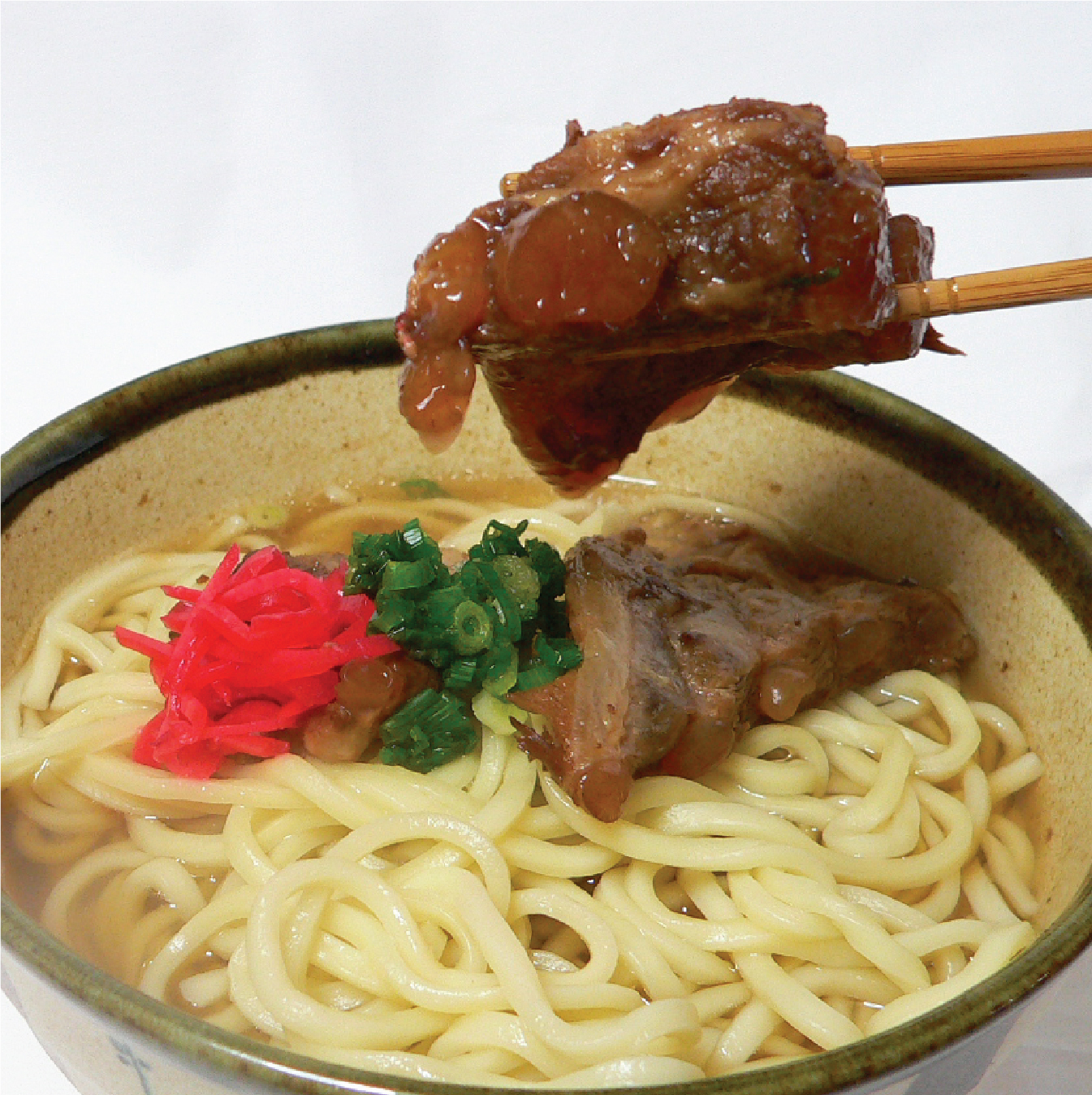 炙り軟骨ソーキ or ガーリック てびち 沖縄そば 【大盛】 500g 選べる