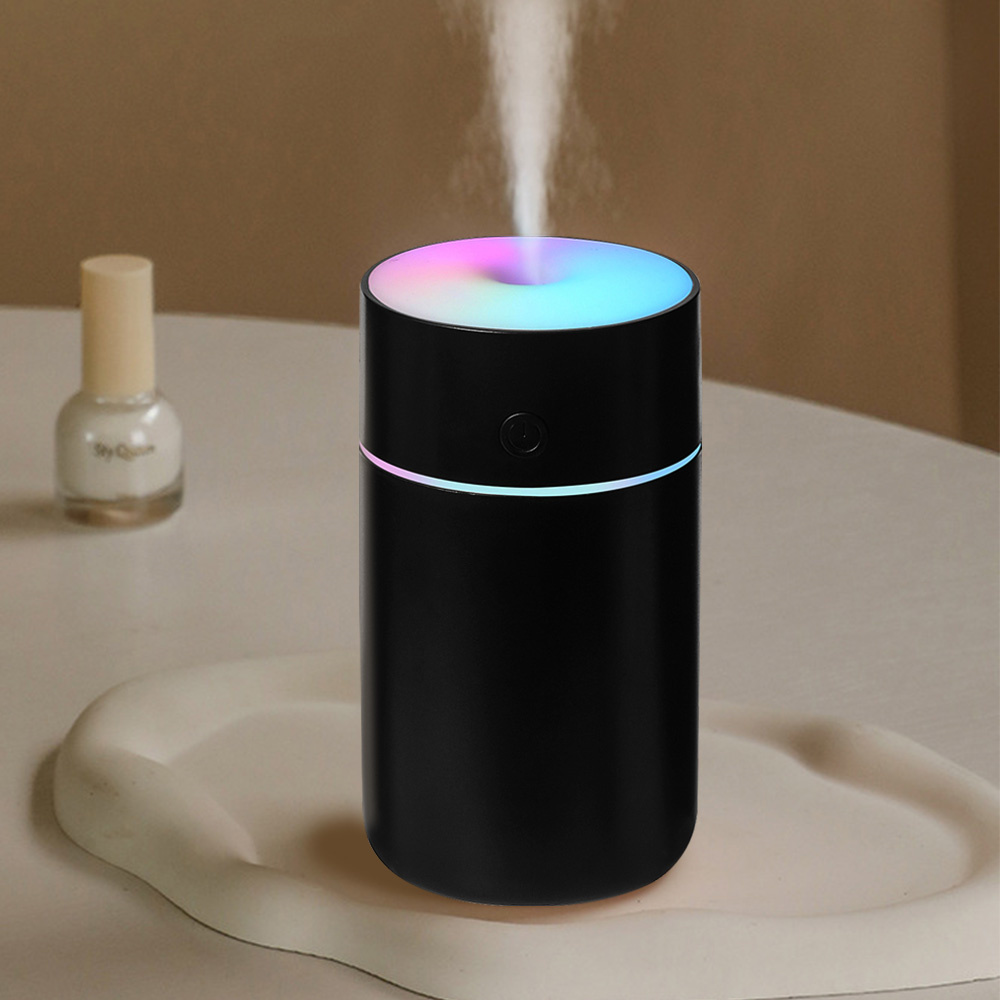 加湿器 超音波式 卓上 ナノミスト 噴霧 コンパクト USB充電 LEDライト