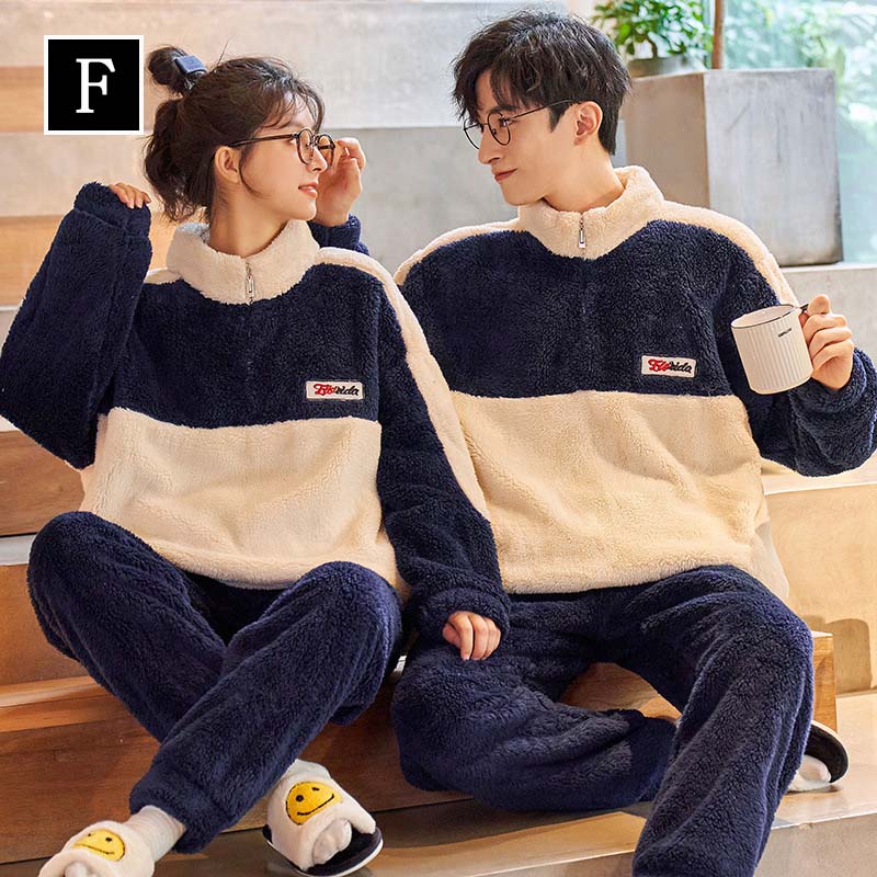 パジャマ ルームウェア レディース メンズ 長袖 冬用 フランネル